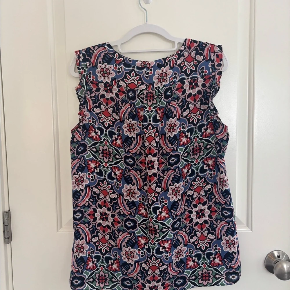 LOFT Multicolor Floral Blouse - Picture 4 of 4